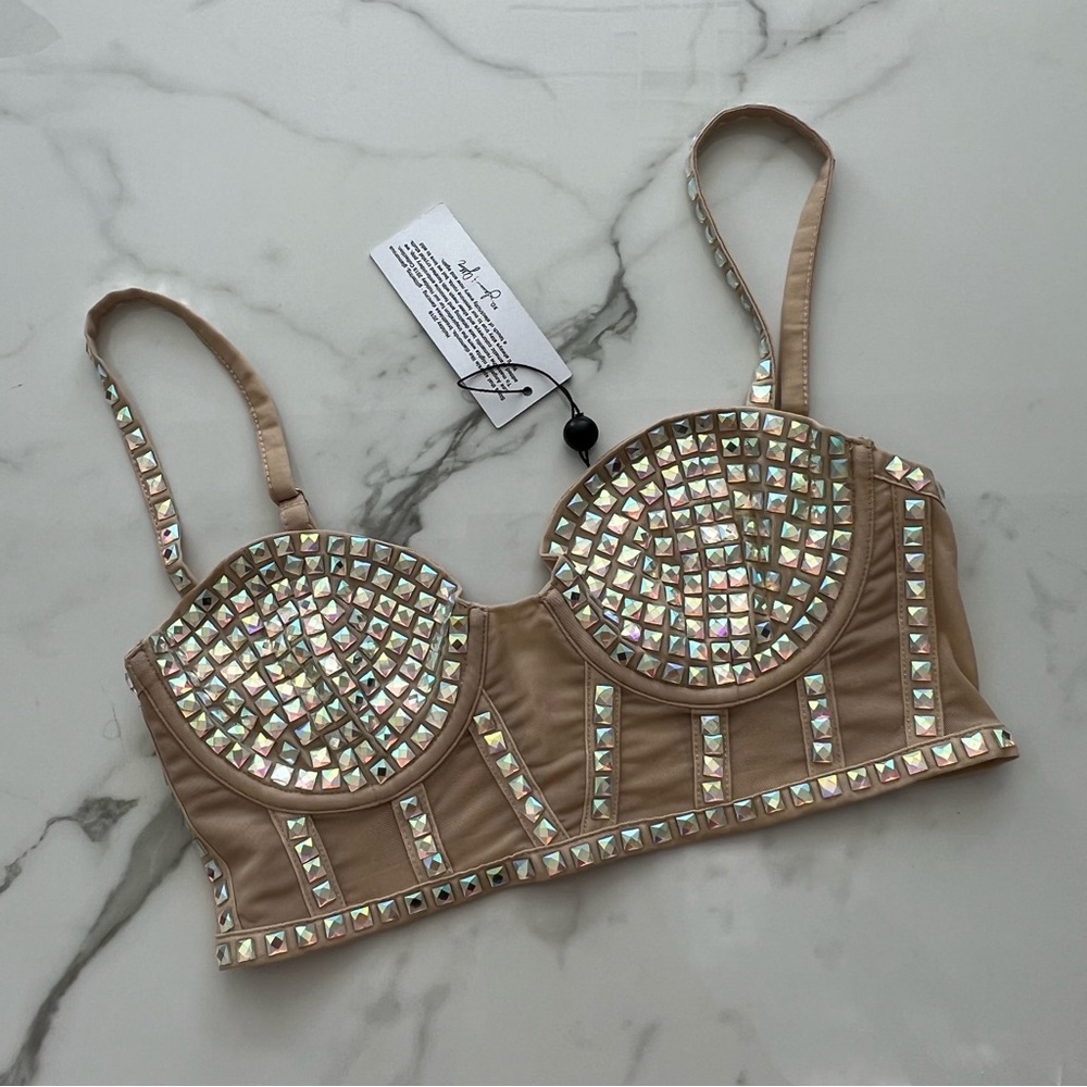 For Love and Lemons Jackpot Gem Stud Long Line